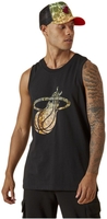 New Era - NBA - Miami Heat Team Colour Water Print - Tanktop - Mannen - zwart