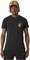 New Era - NBA - Miami Heat Water Print Tee - T-shirt - Mannen - zwart