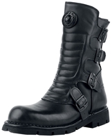 New Rock - Crust Black - Laarzen - Mannen - zwart