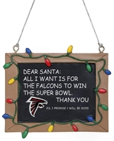 NFL - Atlanta Falcons - Tafelschild - Decoratieve Artikelen - Unisex - meerkleurig
