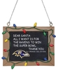 NFL - Baltimore Ravens - Schoolbord - Kerstballen - Unisex - meerkleurig