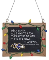 NFL - Baltimore Ravens - Schoolbord - Kerstballen - Unisex - meerkleurig