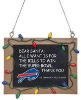 NFL - Buffalo Bills - Schoolbord - Kerstballen - Unisex - meerkleurig