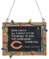 NFL - Chicago Bears - Schoolbord - Kerstballen - Unisex - meerkleurig