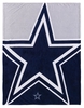 NFL - Dallas Cowboys - Kuschelige Plüschdecke - Dekens - Unisex - zilverkleurig blauw