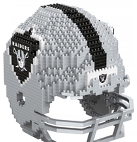 NFL - Las Vegas Raiders - 3D BRXLZ - Replica helm - Speelgoed - Unisex - grijs zwart wit