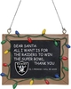 NFL - Las Vegas Raiders - Schoolbord - Kerstballen - Unisex - meerkleurig