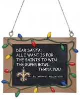 NFL - New Orleans Saints - Schoolbord - Kerstballen - Unisex - meerkleurig