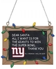 NFL - New York Giants - Schoolbord - Kerstballen - Unisex - meerkleurig
