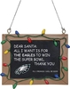 NFL - Philadelphia Eagles - Schoolbord - Kerstballen - Unisex - meerkleurig
