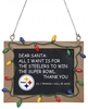 NFL - Pittsburg Steelers - Tafelschild - Kerstballen - Unisex - meerkleurig
