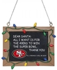 NFL - San Francisco 49ers - Tafelschild - Kerstballen - Unisex - meerkleurig