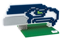 NFL - Seattle Seahawks - 3D BRXLZ - Logo - Speelgoed - Unisex - meerkleurig