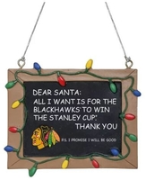 NHL - Chicago Blackhawks - Schoolbord - Kerstballen - Unisex - meerkleurig