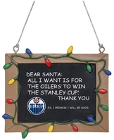 NHL - Edmonton Oilers - Schoolbord - Kerstballen - Unisex - meerkleurig