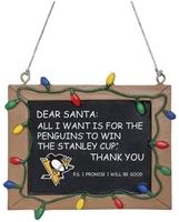 NHL - Pittsburgh Penguins - Schoolbord - Kerstballen - Unisex - meerkleurig