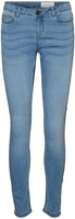 Noisy May - NMALLIE LW SKINNY JEANS VI021MB NOOS - Jeans - Vrouwen - lichtblauw