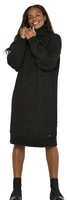 Noisy May - Robina High Neck Knit Dress - Lange jurk - Vrouwen - donkergrijs