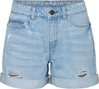 Noisy May - Smiley Destroy Shorts - Korte broek - Vrouwen - blauw