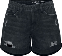 Noisy May - Smiley Destroy Shorts - Korte broek - Vrouwen - zwart
