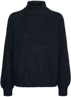 Noisy May - Timmy High Neck Knit - Gebreide trui - Vrouwen - zwart