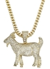 Notorious B.I.G. - King Ice - The Goat Necklace - Halsketting - Unisex - goudkleurig