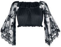 Ocultica - Gothic-Top - Blouse - Vrouwen - zwart