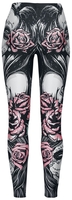 Ocultica - Muerta Roses Leggings - Leggings - Vrouwen - meerkleurig