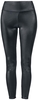 Ocultica - Wetlook-Leggings - Leggings - Vrouwen - zwart