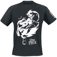 One Piece - Ace - T-shirt - Mannen - zwart