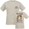 One Piece - Wanted - T-shirt - Mannen - zand