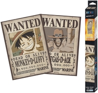 One Piece - Wanted Luffy und Ace - Poster 2er Set Chibi Design - Poster - Unisex - meerkleurig