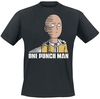 One Punch Man - Saitama Fun - T-shirt - Mannen - zwart