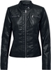 Only - Bandit Faux Leather Biker - Kunstlederen jas - Vrouwen - zwart