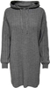 Only - Carey Long Hood Dress - Medium-lengte jurk - Vrouwen - grijs gemêleerd