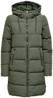 Only - Dolly Long Puffer Coat - Lange jassen - Vrouwen - olijf