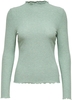 Only - Emma High Neck Top - Shirt met lange mouwen - Vrouwen - mint