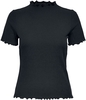 Only - Emma High Neck Top - T-shirt - Vrouwen - zwart