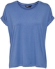 Only - Moster O-Neck Top - T-shirt - Vrouwen - lichtblauw