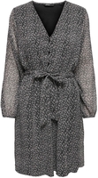 Only - ONLCERA 3/4 SHORT DRESS - Korte jurk - Vrouwen - zwart