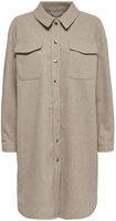 Only - ONLELAINE-NEA LS LONG SHACKET PNT NOOS - Tussenseizoensjas - Vrouwen - beige
