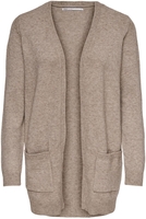Only - ONLLESLY L/S OPEN CARDIGAN KNT - Cardigan - Vrouwen - beige