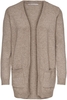 Only - ONLLESLY L/S OPEN CARDIGAN KNT - Cardigan - Vrouwen - beige