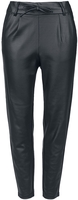 Only - ONLPOPTRASH EASY COATED TROUSERS - Kunstlederen broeken - Vrouwen - zwart