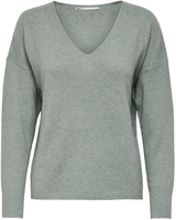Only - ONLRICA LIFE L/S V-NECK PULLO KNT NOOS - Gebreide trui - Vrouwen - groen