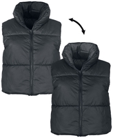 Only - ONLRICKY SHORT REV. WAISTCOAT OTW NOOS - Vest - Vrouwen - zwart zwart