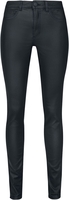 Only - ONLROYAL HW SK ROCK COATED - Kunstlederen broeken - Vrouwen - zwart