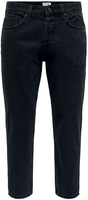 ONLY and SONS - ONSAVI Beam Tap Black 2962 Jeans - Jeans - Mannen - zwart