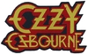 Osbourne,  Ozzy - Logo Cut Out - Patch - Unisex - rood oranje