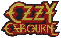 Osbourne,  Ozzy - Logo Cut Out - Patch - Unisex - rood oranje